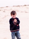 Child at desert