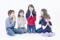 Children Pray Royalty Free Stock Photo