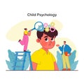 Children psychology. Kid mental health awareness. Kid behavior