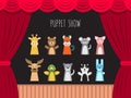 Children puppet theatre Royalty Free Stock Photo