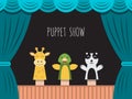 Children puppet theatre Royalty Free Stock Photo