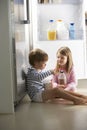 Children Raiding The Fridge