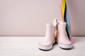 Children rain boots. Royalty Free Stock Photo