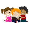 Children Reading Bible