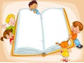 Children reading book