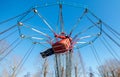 Children ride on the carousel in the park Royalty Free Stock Photo