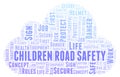 Children Road Safety word cloud.