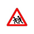 Children road sign Royalty Free Stock Photo