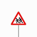 Children road sign Royalty Free Stock Photo