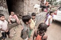 Children in rural village in India