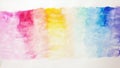Children`s Abstract watercolor painting called Dream Rainbow Royalty Free Stock Photo