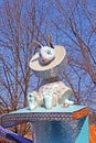 The children`s Alice in Wonderland playground in Picturesque Alley