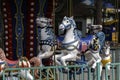 Children's amusement park carousel horse Royalty Free Stock Photo