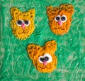 Children's application of plasticine