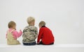 Children's backs Royalty Free Stock Photo