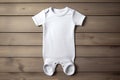 Children\'s bodysuit. Mockup. Clothes newborns