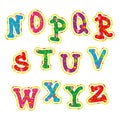 Children's bright colorful alphabet