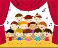 A Children's Choir Performing on Stage