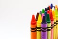 Children's color wax pencils Royalty Free Stock Photo