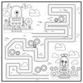 children\'s educational game. A children\'s puzzle. Children\'s maze.