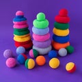 Children's educational game, knitted toys, children's hand motor development.