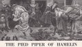 Vintage illustration of The Pied Piper of Hamelin.