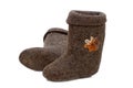 Children's felt shoes (Valenki) Royalty Free Stock Photo