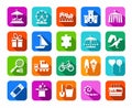 Children`s games and entertainment, icons, colored, flat, vector.