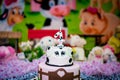 Children`s party cake Royalty Free Stock Photo