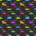 Children`s pattern with cars