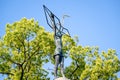 Children s Peace Monument with a statue of Sasaki Sadako in Hiroshima Peace Memorial Park, Hiroshima, Japan. Royalty Free Stock Photo