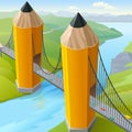 Children's Pencil Golden Gate Bridge