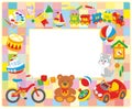 Children's picture frame Royalty Free Stock Photo