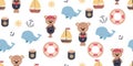 Children's pirate pattern. Perfect for printing on fabric and paper. Children's textiles and vinyl wallpaper