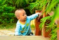 A children's play in Bridge(Asia, China, Chinese) Royalty Free Stock Photo