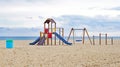 Children\'s playground on the beach of PremiÃ  de Mar, Barcelona