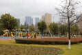 Children`s playground of futian park, adobe rgb Royalty Free Stock Photo