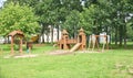 Children\'s playground with play furniture in Uglich