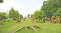 Children\'s playground with play furniture in Uglich