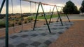 Children's playground swings