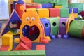 Children`s playroom. The interior of the children`s playroom with toys. Kindergarten