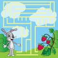Children's puzzle - maze Royalty Free Stock Photo