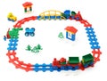 Children's railway, trains and other toys