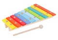 Children`s rainbow xylophone Royalty Free Stock Photo