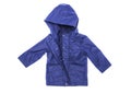 Children`s raincoat on a white background.