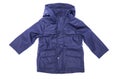 Children`s raincoat on a white background.