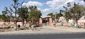 Children`s reading school on highway road in Rajasthan