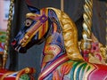A Children`s Ride on a Fairground Carousel UK Royalty Free Stock Photo