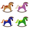 Children`s rocking horse, children`s toy