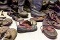 Children`s shoes of victims, camp Auschwitz II